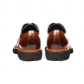 abordables Chaussures de Costume Classiques-Chaussures derby classiques pour hommes, 100 % cuir de première qualité, finition polie, confortables et élégantes, idéales pour les affaires, les mariages et les occasions formelles.