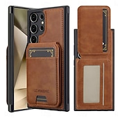 preiswerte 2026 Samsung Galaxy S26 Serie-Handy Hülle Handyhüllen Für Samsung Galaxy S26 S26 Plus S26 Ultra Rückseite Magnetische Adsorption Brieftaschenhülle Mit Ständer Abnehmbar Unterstützt kabelloses Laden Retro PU-Leder