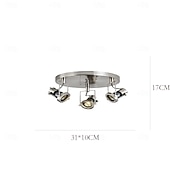 baratos Luzes de teto reguláveis-10 cm Regulável Luzes de Tecto Metal Estilo Artístico Galvanizar Artistíco 110-120V 220-240V