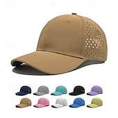 abordables Casquettes, chapeaux et visières-Casquette de Baseball Chapeau de soleil Casquette de tennis Unisexe Mancherons Casquette de Course Couleur Unie Protection solaire Évacuation de l'Humidité Respirant pour Tennis Base-ball Pickleball