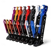 levne El Araçları-Univerzální motocyklový stojánek, boční opěrka, držák na nohy, nastavitelný boční stativ pro motocykl, motokros, skútr, moped