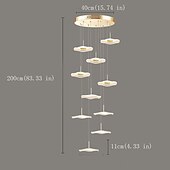 preiswerte Cluster-Design-Moderne LED-Pendelleuchten aus Acryl, kompatibel mit Wohnzimmer, Esszimmer, Treppenhaus, Kronleuchter, Wohnaccessoires, Hängeleuchten, Pendelleuchten
