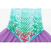 cheap Girls' Costumes-Mermaid Princess Dress Swimwear Movie Cosplay for Girls' Kid's Masquerade Party Holiday Festival