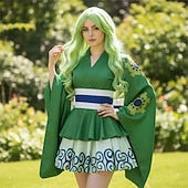 billiga Animekostymer-Havsäventyrare Stråhattpirat Animé Klänningar Kläder Maskerad Cosplay-kostymer Kimono Anime Expo Kostym Till Dam Vuxna