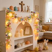 baratos Alimentado por Pilha-Luzes de LED em formato de coração, conto de fadas, 2m, 10 LEDs, alimentadas por bateria, para decoração de quarto, jardim, varanda, alpendre, janela e festas de Páscoa.