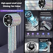 levne Větráky-ruční ventilátor s kamínky, přenosný ventilátor, ruční osobní chladicí zařízení, cool gadgety, LED displej, dobíjecí, pro dovolenou, turistiku, muže, ženy, cestování, venkovní, kempování