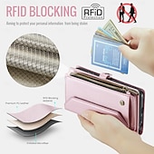abordables 2026 Samsung Galaxy S26 Serie-teléfono Funda Para Samsung galaxia S26 S26 Ultra Plus Tarjetas billetera con Soporte Cremallera con cordón Retro TPU Cuero de PU