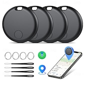 cheap Security Sensors &amp; Alarms-Air Tracker Tags 4Pack Smart Bluetooth Trackers, Item Locators Compatible with the Apple Find My App (iOS Only), Trakcer Tag Locators for Keys, Luggage, Shoulder Bags, and weTag mini