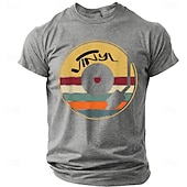 economico T-shirt Grafiche di Musica e Strumenti-Per uomo Musica Maglietta Manica Corta maglietta Stampa 3D Girocollo Camicia Moda Quotidiano Quotidiano Streetwear Blu Nero Rosso Estate Primavera Abbigliamento S M L XL XXL XXXL