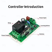 abordables Interruptores inteligentes-Interruptor de control remoto inalámbrico de 1 canal CA 85 V-250 V, CA 220 V, encendido y apagado, 433 MHz