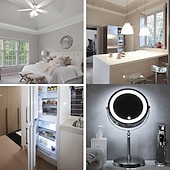 billiga LED-cornlampor-2 st E12 LED-lampor 5W motsvarande 40W C7-ersättningslampor, klar typ B, kandelabersockel, Bulbrite, dagsljusvit, 6000K, ej dimbar