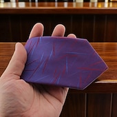 economico Cravatte e papillon da uomo-Da uomo Cravatte Moda Affari Classico Formale Geometrico A righe Affari Festa serale Formale