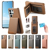 economico 2026 Samsung Galaxy S26 Serie-telefono Custodia Per Samsung Galaxy S26 S26 Plus S26 Ultra Copertura Posteriore con Supporto Cavalletto Slot per Carte Retrò TPU Pelle PU