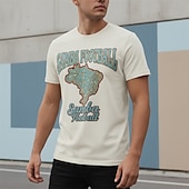  Meciul Mondial de Fotbal 2026 Ținute Tricou grafic Fotbal Inspirat de Brazilia Patriotic Tricou pentru Unisex Adulți Imprimare 3D pentru Petrecere Sport exterior