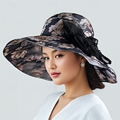economico Cappelli da Festa-Cappelli Poliestere Cappello a secchiello Matrimonio Compleanno Vintage Carino Retrò Con Fiocco Copricapo Copricapo