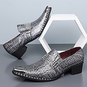 Χαμηλού Κόστους Μπαλαρίνες-Ανδρικά μοκασίνια από χρυσή δερματίνη με υφή – μοντέρνα slip-on παπούτσια, πάρτι, βραδινά και κομψά casual ρούχα