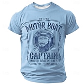  ανδρικό μηχανοκίνητο σκάφος καπετάνιος μηχανοκίνητο σκάφος λυγμός αστείο ρετρό ναυτικό διπλό νόημα γραφικό μπλουζάκι κοντομάνικο με στρογγυλή λαιμόκοψη ναυτικό χιούμορ μπλουζάκι με σχέδιο σχεδιαστών