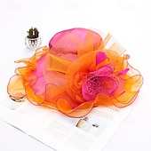 economico Fascinatori &amp; Cappelli-Derby Cappello Cappello da chiesa Cappello Kentucky Derby Gentildonna Nobildonna Costume Per donna Derby Ascot Festival delle corse di cavalli Adulti Cappello Primavera &amp; Estate