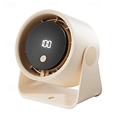 cheap Desktop Fans-Quiet Desktop Cooling Fan, Adjustable Tilt - Rechargeable Silent Fan for Home Office Study Bedroom, Low Noise Operation