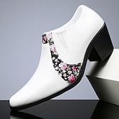 Χαμηλού Κόστους Μπαλαρίνες-ανδρικά κόκκινα επίσημα παπούτσια – κομψά παπούτσια oxford από τεχνητό δέρμα, γάμους και πάρτι, άνετα επίσημα παπούτσια