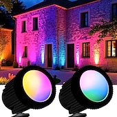 preiswerte Bodenlichter-2-in-1 Solar-LED-Gartenstrahler, wasserdicht, für den Außenbereich, COB-Lampe, Hofbeleuchtung, Landschaftsbeleuchtung, Baumbeleuchtung, Parkbeleuchtung, Villenbeleuchtung, Gartenwegbeleuchtung,