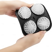 levne Doplňky pro nápoje-Forma na led se 4 dutinami na fotbal, miska na led ve tvaru fotbalového míče, silikonová forma na led, forma na čokoládu, originální fotbalový dárek, párty potřeby, na výrobu chlazených whisky