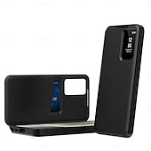 cheap 2026 Samsung Galaxy S26 Series-Phone Case For Samsung Galaxy S26 S26 Plus S26 Ultra Wallet Case Clear View Window Camera Lens Protector Ultra Thin Retro PU Leather