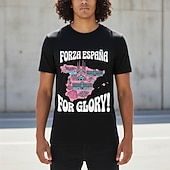  2026年ワールドサッカーマッチ スポーツウェア グラフィックTシャツ サッカー スペインサッカーファン 愛国 Tシャツ のために 男女兼用(儿童不要选这个) 成人 3Dプリント  のために