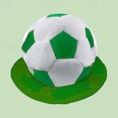 voordelige Wereld Voetbalwedstrijd 2026-Pluche voetbalmuts voor fans van het WK voetbal, grappige voetbalpet, fanaccessoires voor wedstrijddagen en sportfeestjes, aanmoedigingsrekwisieten voor in het stadion.
