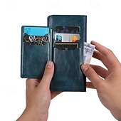 economico 2026 Samsung Galaxy S26 Serie-telefono Custodia Per Samsung Galaxy S26 S26 Plus S26 Ultra Custodia Portafoglio Cerniera Protezione Completa Cavalletto Retrò Pelle PU