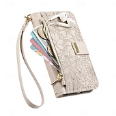 cheap 2026 Samsung Galaxy S26 Series-Phone Case For Samsung Galaxy S26 S26 Plus S26 Ultra Wallet Case Flip Cover with Stand Holder Zipper with Wrist Strap Tree Retro TPU PU Leather