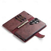 cheap 2026 Samsung Galaxy S26 Series-Phone Case For Samsung Galaxy S26 S26 Plus S26 Ultra Flip Cover Full Body Protective Retro Genuine Leather