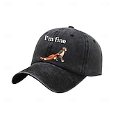 ieftine Şapcă de baseball pentru bărbaţi-Bărbați Șapcă de baseball Negru Roz Îmbujorat Bumbac Peteci Șic Stradă Casual Zilnic În aer liber Haine de strada Animal Motto &amp; Zicale Protecție Solară Cremă Cu Protecție Solară Respirabilitate