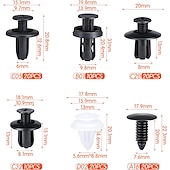 cheap Vehicle Service-100pcs Car Bumper Retainer Clips Set Car Fastener Box Set Push-Type Retainer Clips, Bumper Nylon Rivets of Most Popular Sizes and Fastener Removers for Most Models