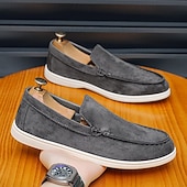 Χαμηλού Κόστους Casual loafers-Ανδρικά σουέτ μοκασίνια – άνετα καλοκαιρινά casual παπούτσια με μαλακή εσωτερική σόλα, αναπνεύσιμο άνω μέρος, ιδανικά για διακοπές στην παραλία, καθημερινή αναψυχή και ταξίδια