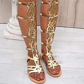 economico Calzature-Retrò Vintage Medievale Rinascimento Sandali Cavaliere Ranger Costume Per donna Halloween Carnevale Fiera Rinascimentale Festa a tema retrò Adulti Scarpe