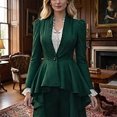  Punk & Gothic Medieval Renaissance Coat Cosplay Costume Trench Coat Witch Goth Girl Solid Colored Fancy Dress Men's Women's Royal Steampunk Walpurgis Night Halloween Carnival Masquerade Event / Party