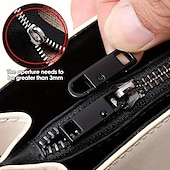 Χαμηλού Κόστους τέχνες, χειροτεχνία και ραπτική-Κιτ αντικατάστασης μεταλλικού φερμουάρ 6 τεμαχίων, αποσπώμενο σετ επισκευής αναβάθμισης για αποσκευές, σακίδια πλάτης, μπουφάν, πορτοφόλια, τσάντες