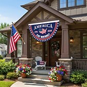 billiga 250:e årsjubileum-2PCS U.S. 250-årsjubileumsflagga 1,5X3 FT 1776-2026 Fläktflaggor Patriotiska stjärnor gårdsskyltar hängande dekoration för utomhus ytterdörr veranda välkomnande bakgrund med mässingsöglor