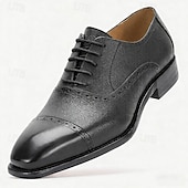 economico Scarpe Eleganti Classiche-Per uomo Classico Casual Matrimonio Pelle Pelle Pieno Fiore Italiana Antiscivolo Allacciatura Nero Giallo Rosso Primavera Tutte le stagioni