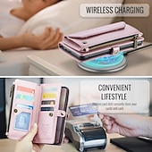 abordables 2026 Samsung Galaxy S26 Serie-teléfono Funda Para Samsung galaxia S26 S26 Ultra Plus Tarjetas billetera con Soporte Cremallera con cordón Retro TPU Cuero de PU
