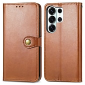 cheap 2026 Samsung Galaxy S26 Series-Phone Case For Samsung Galaxy S26 S26 Plus S26 Ultra Wallet Case Flip Cover with Wrist Strap Kickstand Retro TPU PU Leather