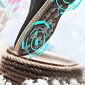 economico Scarpe Casual Slip-On-Mocassini casual da uomo in tela nera, leggeri e comodi, ideali per camminare tutti i giorni, viaggiare, guidare, andare in ufficio, per il fine settimana, per il tempo libero all'aperto e per uno stile casual elegante e rilassato.