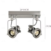 baratos Luzes de teto reguláveis-10 cm Regulável Luzes de Tecto Metal Estilo Artístico Galvanizar Artistíco 110-120V 220-240V