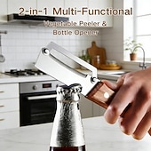 abordables Ustensiles et gadgets de cuisine-Acier Inoxydable Econome &amp; Râpe Multifonctionnel Multifonction