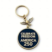 economico 250° Anniversario degli Stati Uniti-Portachiavi da 10 pezzi per il 250° anniversario degli Stati Uniti, portachiavi con bandiera americana del corpo dei Marines 1776-2026, regali per veterani per cittadini statunitensi, decorazioni