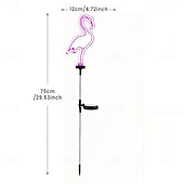 halpa Pathway Lights &amp; Lanterns-2kpl 2 W Aurinkopaneeli LED-valot Polun valot ja lyhdyt Monitoiminen Aurikoladattava Sievä Vaaleanpunainen 3.7 V Ulkovalaistus Piha Puutarha 1 LED-helmet