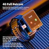 cheap Smartwatch-LOKMAT APPLLP 2 MAX Smart Watch 2.64 inch 4G LTE Cellular Smartwatch Phone Pedometer Call Reminder Alarm Clock Compatible with Null Unisex GPS Hands-Free Calls Media Control IPX-4 57mm Watch Case