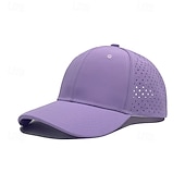 abordables Casquettes, chapeaux et visières-Casquette de Baseball Chapeau de soleil Casquette de tennis Unisexe Mancherons Casquette de Course Couleur Unie Protection solaire Évacuation de l'Humidité Respirant pour Tennis Base-ball Pickleball