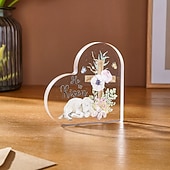 זול פסלים-פריט קישוט בצורת לב ופרפר ליום האם אחד. קיימות מספר אפשרויות. מתאים למתנות יום האם ולקישוטי שולחן לחג המשפחה.